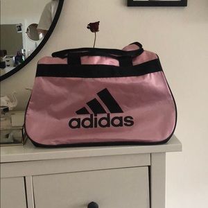 Pink adidas gym bag